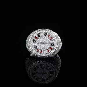 แหวน Ice Legacy ILRI35 รุ่น Heavy Iced Rapper Statement ประดับเพชรโมอิสซาไนต์ เงินแท้ 925 ชุบเงิน ดีไซน์หรูหรา สำหรับทั้งชายและหญิง - Product Image 5