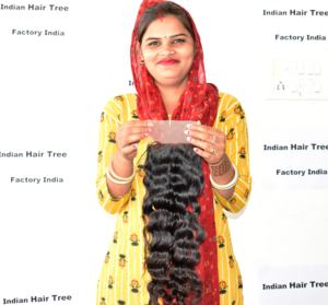 Cabello Humano al Por Mayor a Precio de Fábrica, Cierre Ondulado con Cutícula Alineada, Cabello Virgen Vietnamita sin Procesamiento Químico, Extensión Natural - Product Image 6