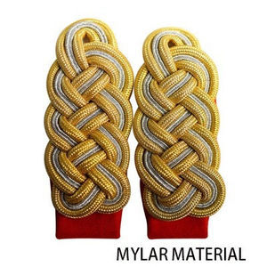 Épaulettes de Cérémonie en Polyester et Coton de Qualité Supérieure, Brodés et Découpés au Laser, avec Logo Personnalisé pour Uniformes Formels - Product Image 5
