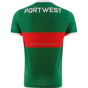 เสื้อฟุตบอลผ้าโพลีเอสเตอร์100% พรีเมี่ยม GAA ชุดเสื้อฟุตบอลแขนสั้นดีไซน์แข็งแรง - Product Image 2