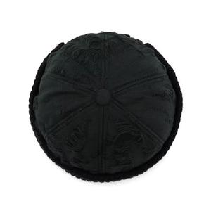 Unisex Ripped Striped Earflap Beanie Hat 100% Acrylic Street Style <b>Winter</b> <b>Cap</b> for Children Casual Wear Adjustable Knitted Ribbed - Product Image 3