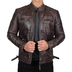Custom Design Genuine Leather Winter <b>Jacket</b> for Men High Quality <b>Slim</b> <b>Fit</b> Street Style Outerwear Luxury Winter <b>Jacket</b> - Product Image 3