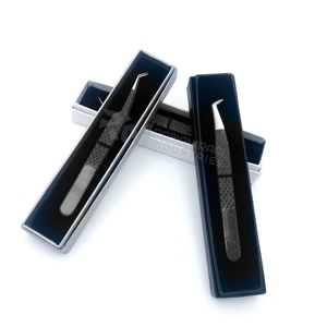 Pince à cils en acier inoxydable pour extensions de cils, marque privée RMI, vente en gros, outil professionnel - Product Image 3