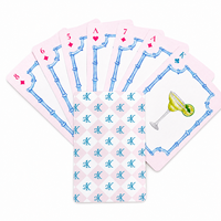 Jeu de cartes classique personnalisable et recyclable pour casino, avec logo animalier, livré avec boîte cadeau pour le divertissement familial
