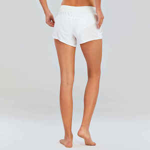 Shorts Deportivos de Cintura Alta para Mujer con Logotipo Personalizado, Shorts de Yoga y Running sin Costuras con Efecto Push-Up, Venta al Por Mayor MOQ - Product Image 3