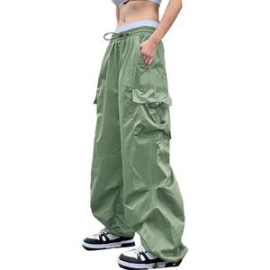 Pantalons cargo baggy pour femmes personnalisés, style Y2K, multi-poches, streetwear, OEM, vente en gros - Product Image 1