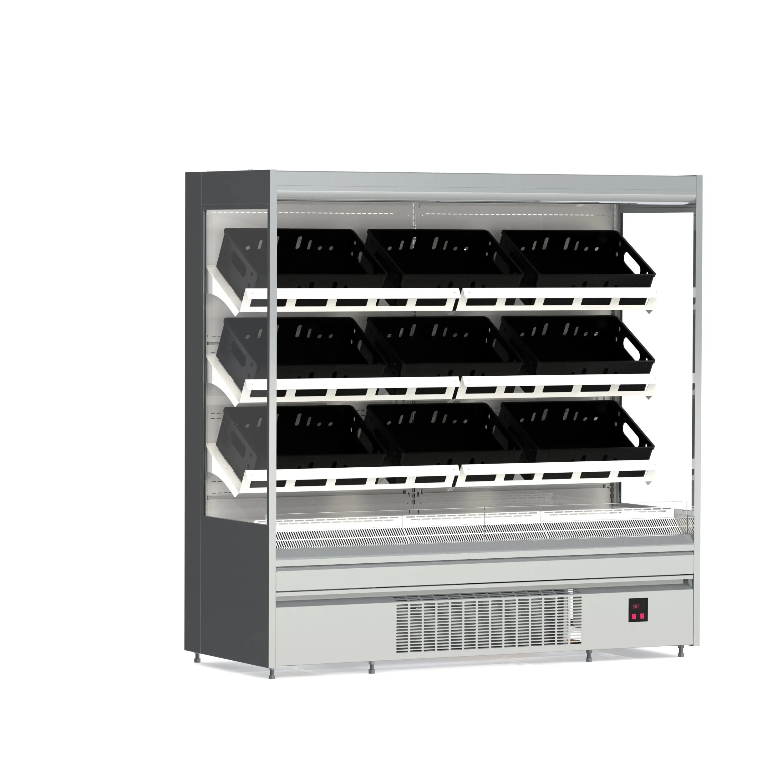 Vendita calda Display di alta qualità piatto di congelamento-ordine Cabinet per il prodotto di refrigerazione e verdura e frutta