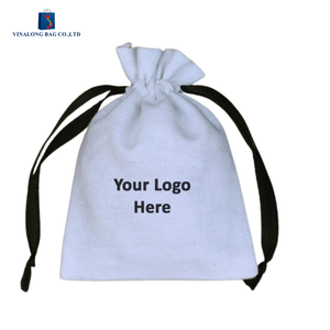 Organic Cotton Canvas Drawstring Bag Custom Cartoon Foldable Eco Friendly Wedding <b>Gift</b> Packaging Pouch Guests - Product Image 6