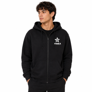 New Style OEM Custom Logo Men's Full <b>Zip</b> Hoodie Anti-Pilling Fleece Washed Sweatshirt Workwear Wholesale Manufacturer - Product Image 2