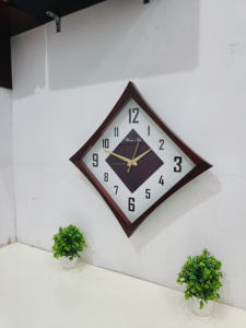 Reloj de Pared de Lujo Hecho a Mano, Estilo Moderno, Forma de Diamante, Decoración para el Hogar y la Oficina, para Sala de Estar - Product Image 2