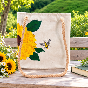 Sac fourre-tout en jute personnalisable avec poignées en corde, imprimé lettres, réutilisable, pour le shopping, à porter à l'épaule, usage quotidien, vente en gros - Product Image 4