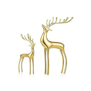 Estatua de Reno de Aluminio de Diseño Personalizado OEM para Cadenas de Comercios Minoristas Navideños - Product Image 2