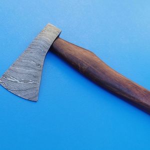 Carbon Steel Outdoor Hatchet Hand <b>Axe</b> with Wooden Grip Portable <b>Wood</b> Cutting Tool for Camping Hiking Bushcraft and Garden - Product Image 5