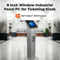 PC Panel Industri Desain Ramping Layar Sentuh dengan Sistem Operasi Android Terpasang untuk Kios Tiket