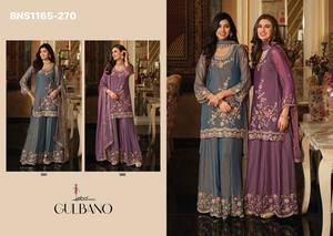 Premium Collection NC Moss with <b>Beads</b> work Cut-Border Readymade Plazzo-Suit-Dupatta Collection Online Shopping India - Product Image 4