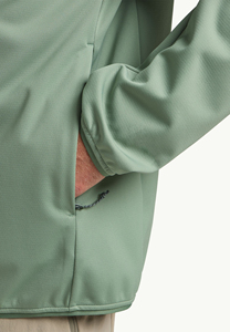 Veste de randonnée pour homme en polyester/nylon imperméable coupe-vent couleur olive, fermeture à enfiler, vêtements d'extérieur pour l'automne - Product Image 5