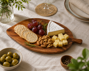 Handcrafted Leaf Wooden Serving Platter <b>Tray</b> Acacia Wood <b>Snack</b> Serving Board Rustic Food Serving <b>Tray</b> - Product Image 6