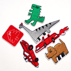 Parches de Tela Bordados a Máquina con Dibujos Animados de Animales y Autos, con Adhesivo Termofusible, para Reparar Ropa - Product Image 6