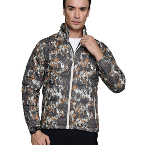 OEM Custom Men Plus Size Winter Quilted <b>Jacket</b> Waterproof Windbreaker Zipper Hoodie Embroidered Casual Snow Wear puffer hiking - Product Image 1