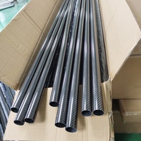 Poteau en carbone mat 3K à mur épais en fibre de carbone