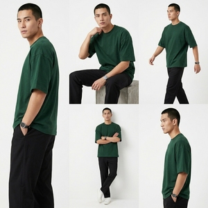 ผู้ผลิตเสื้อยืดแขนสั้นผ้าฝ้ายโอเวอร์ไซส์ 240 GSM ป้องกันการเป็นขุย สไตล์สตรีทแวร์ พิมพ์ลายซิลค์สกรีน รับผลิตแบบ OEM และรับผลิตแบรนด์ส่วนตัว - Product Image 1