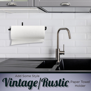 Wrought Iron <b>Paper</b> <b>Towel</b> <b>Holder</b> Wall Mount <b>Paper</b> <b>Towel</b> Rack for Kitchen Rustic Wall Mount <b>Holder</b> for Farmhouse Style Roll <b>Holder</b> - Product Image 4