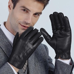 Punchin Sports <b>Warm</b> Cold Protection Slim Fit Leather Winter Touchscreen Anti Slip Grip Smooth Grain General Safety <b>Gloves</b> - Product Image 4