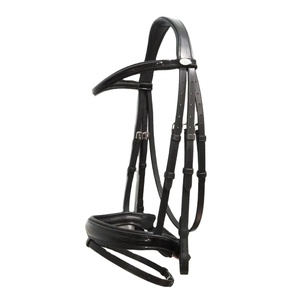 Produit en cuir véritable de bride de cheval anglais de haute qualité anatomiquement confortable - Product Image 1