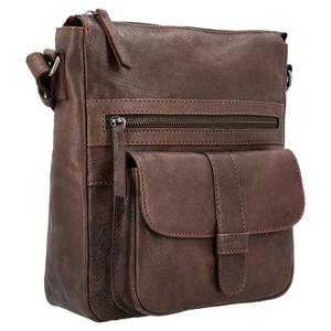 <b>Women's</b> Leather Crossbody Bag Solid Color Zipper Closure Classic Style Polyester Lining Daily Use All Seasons - Product Image 6
