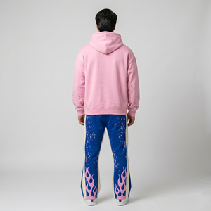 Service OEM Ensemble de survêtement à capuche oversize pour homme, style unique, décontracté, uni, personnalisable, marque privée, 100% coton molletonné - Product Image 5