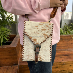 Marques célèbres femmes mode peau de vache boucle sac à main en cuir de vachette sac à bandoulière de haute qualité en cuir véritable luxe sacs à bandoulière - Product Image 3