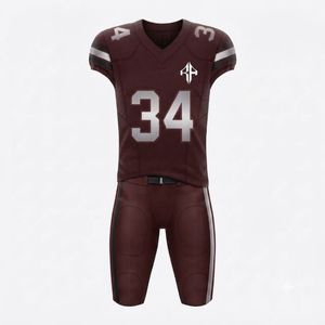Nuevo y Elegante Uniforme de Fútbol Americano para Hombre, Sublimado, Cuello en V, Manga Corta, 100% Poliéster, Calidad Premium - Product Image 2