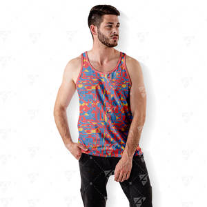 Débardeur de sport personnalisé OEM pour hommes, en coton, séchage rapide, respirant, pour la musculation, la course à pied et la gym - Product Image 4