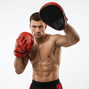 Almohadillas de Boxeo Profesionales Curvas para Entrenamiento de Kickboxing, Muay Thai, MMA y Fitness, Almohadilla de Golpeo con Absorción de Impactos - Product Image 3