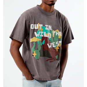 High Quality 100% Cotton <b>Blank</b> Heavy <b>Weight</b> Custom Men's O-Nec Premium Quality custom colors and sizes T-shirts - Product Image 1