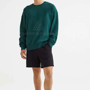 เสื้อสเวตเชิ้ตผู้ชายแบบสวมใส่สบาย ผลิตจากโพลีเอสเตอร์ ขายดี ทนทาน เสื้อผ้าผู้ชายแบบพื้นฐาน ทรงโอเวอร์ไซส์ - Product Image 4