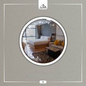 Espejo de Pared de Vidrio LED de Diseño Contemporáneo con Función Antivaho para Bodas - Product Image 5