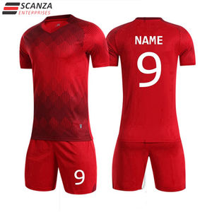 Ensemble d'uniformes de football personnalisés 100% polyester pour adultes, maillots de France avec logo personnalisé imprimé, impression numérique, respirant, service OEM - Product Image 2