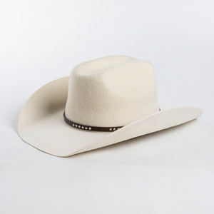 Chapeau de cowboy tendance automne-hiver, décontracté, 100% laine, pour femmes et hommes, avec rivets, plusieurs tailles, chapeau de cowboy d'extérieur - Product Image 5