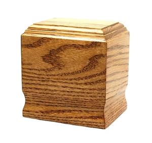 Hot Selling Solid Poplar <b>Light</b> Color Wooden Urn Cremation for Ashes - Product Image 1