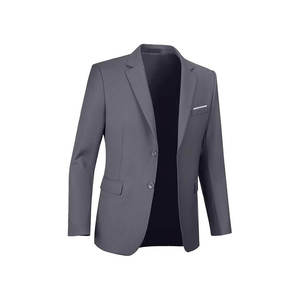 Uniforme de oficina corporativo negro para hombre, terciopelo transpirable con solapa de satén, 100% poliéster, para uso formal. - Product Image 2