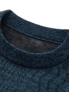 Suéter de punto de invierno para hombre, jersey de primera calidad, tela suave y cálida, informal, ajustado, de manga larga, prendas de punto de moda, cómodo - Product Image 4