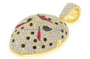 จี้รูปหน้ากากผู้รักษาประตูฮอกกี้ SHRAMAN DIAMOND สุดเทรนดี้ สไตล์ฮิปฮอป ทำจากเงินแท้ 925 ประดับเพชรแล็บโกรว์เต็มชิ้น ของขวัญเครื่องประดับชั้นดี - Product Image 5