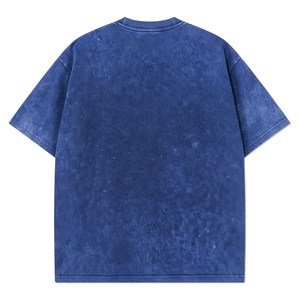 เสื้อยืดโอเวอร์ไซส์ยูนิเซ็กซ์ ล้างสีแบบแอซิด ผ้าคอตตอนหนา 100% สไตล์วินเทจ สตรีทแวร์ เสื้อเปล่า รับสกรีนลายตามสั่ง โรงงานผลิตแบบ OEM ODM - Product Image 2
