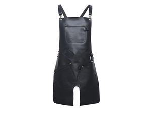 Leather Cooking <b>Apron</b> <b>Kitchen</b> BBQ Grill OEM ODM Wholesale Bulk Orders Thick Leather <b>Apron</b> for Professional LPN-0273 - Product Image 6