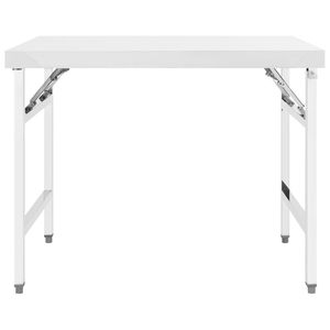 39.4 \ "x24 \" x32 \ "cucina commerciale in acciaio inox pieghevole tavolo da lavoro acciaio fabbricazione - Product Image 2