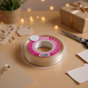 Ruban en satin 1,5 cm 25Y couleur Reige D-46 - Product Image 2