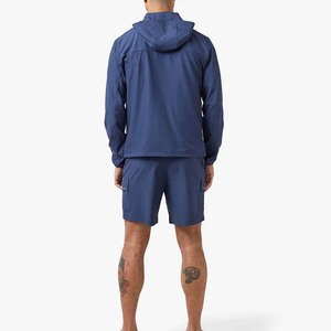 Ensemble de vêtements de sport pour hommes Artswear, veste à capuche décontractée et sportive, couleur unie, séchage rapide, respirant, velours tissé en polyester 220g, printemps - Product Image 2