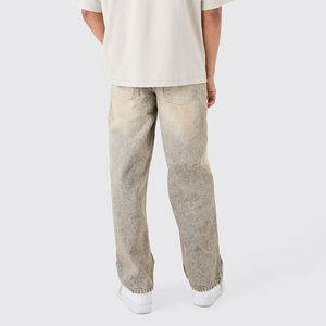 Pantalones Vaqueros Anchos de Mezclilla para Hombre, Estilo Streetwear, Vintage, Gris, de Algodón, Corte Holgado, Estilo Hip Hop - Product Image 6