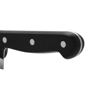 Couteaux de chef noirs à triple rivet avec lame conique argentée et poignée incurvée pour la découpe des légumes et la préparation des aliments - Product Image 3